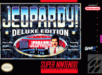 Jeopardy Deluxe Edition Super Nintendo US box art